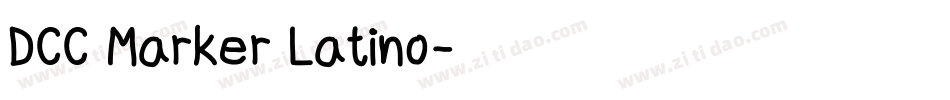 DCC Marker Latino字体转换